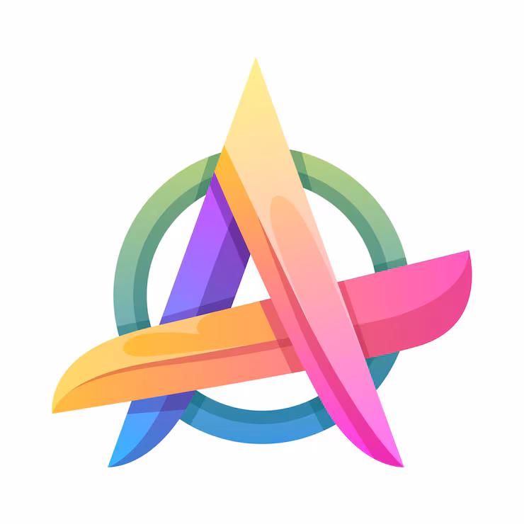 Services colorful letter gradient logo design 474888 2309